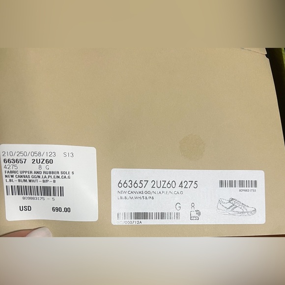 Gucci Tennis 1997 GG Multicolor Model 663657 2UZ60 4275 - Picture 4 of 4